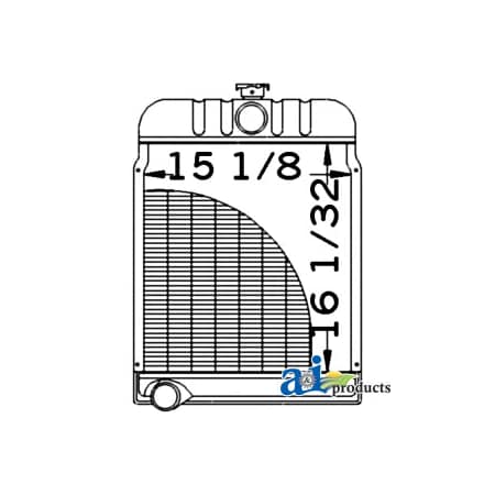 A & I Products Radiator 27" x20" x13" A-369400R94
